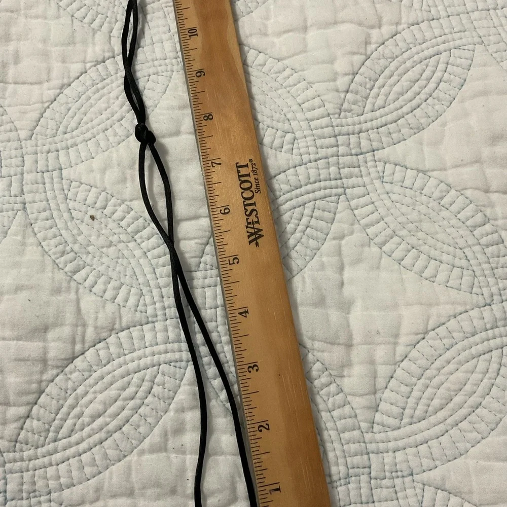 Artisan Gold and Brown Fossil Pendant Necklace - Picture 6 of 7